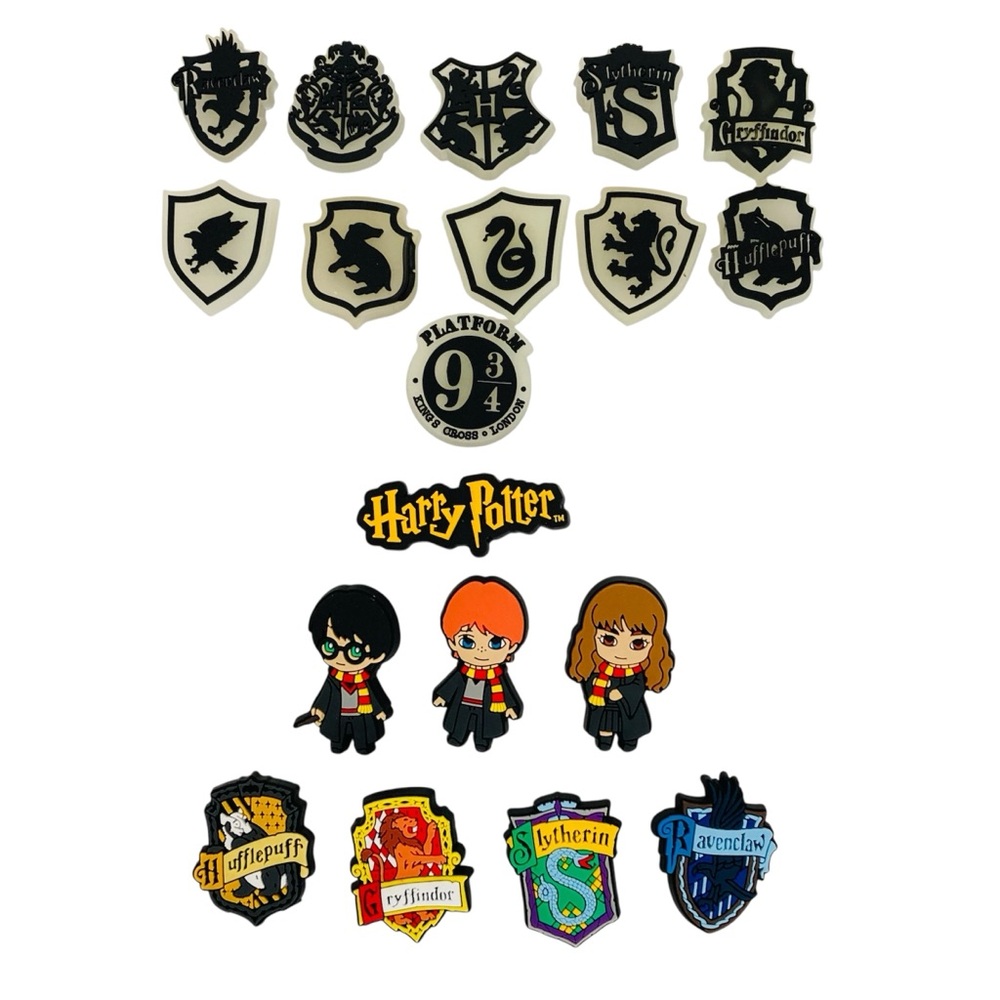 Harry Potter Crocs Shoe Charms - Lot of 19 (11 Glow in the Dark)